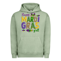 Pigment Oil Green happy mardi gras y'all Urban Hoodie - AdoDesignShop