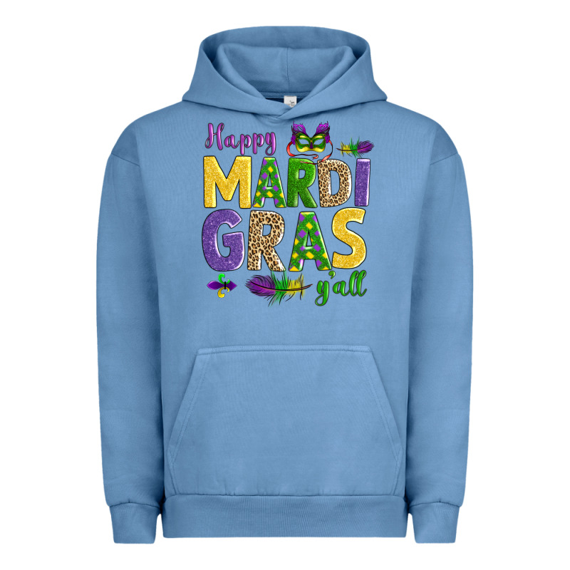 Happy Mardi Gras Y'all Urban Hoodie by AdoDesignShop | Teevron