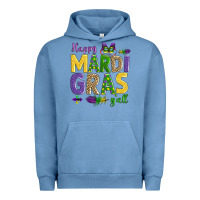 Pigment Pebble Blue happy mardi gras y'all Urban Hoodie - AdoDesignShop
