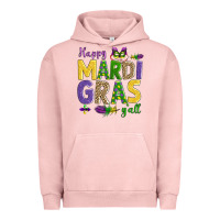 Pigment Salmon happy mardi gras y'all Urban Hoodie - AdoDesignShop