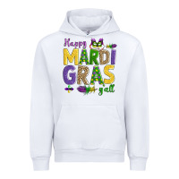 White happy mardi gras y'all Urban Hoodie - AdoDesignShop