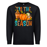 Black 'tis the season fall Premium Sweatshirt - Zillion Design Studio