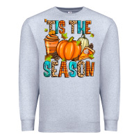 Heather Grey 'tis the season fall Premium Sweatshirt - Zillion Design Studio