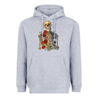 Heather Grey inhale peace exhale chaos Heavyweight Hoodie - RanaPortraitStore