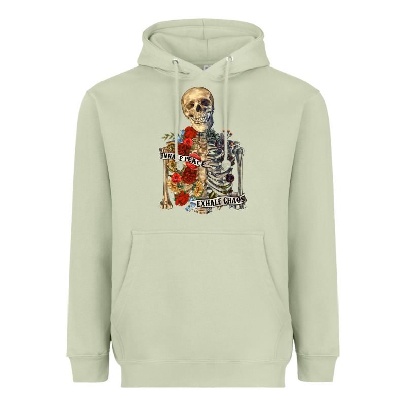 Inhale Peace Exhale Chaos Heavyweight Hoodie by RanaPortraitStore | Teevron