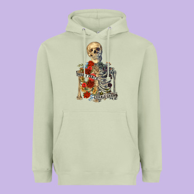 Heavyweight Hoodie inhale peace exhale chaos