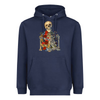 Navy inhale peace exhale chaos Heavyweight Hoodie - RanaPortraitStore