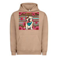 Pigment Burro british bulldog floral serape tumbler Urban Hoodie - Artiststas
