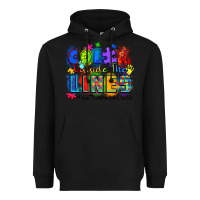 Black color outside the lines autism awareness Heavyweight Hoodie - Zillion Design Studio