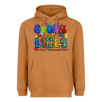 Meerkat color outside the lines autism awareness Heavyweight Hoodie - Zillion Design Studio