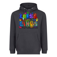 Smoke color outside the lines autism awareness Heavyweight Hoodie - Zillion Design Studio