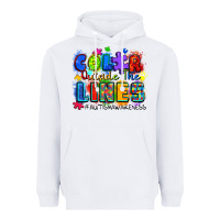 White color outside the lines autism awareness Heavyweight Hoodie - Zillion Design Studio