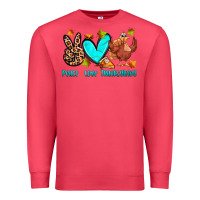 Cardinal peace love thanksgiving Premium Sweatshirt - Zillion Design Studio