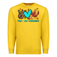 Lemon peace love thanksgiving Premium Sweatshirt - Zillion Design Studio