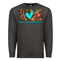Smoke peace love thanksgiving Premium Sweatshirt - Zillion Design Studio