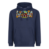 Navy barn mom western mother s day Heavyweight Hoodie - texasbilliewilder