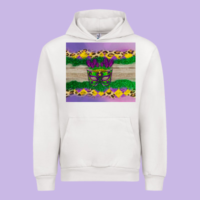 Mardi Gras Mask Urban Hoodie Designed By Adodesignshop