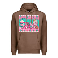 Chestnut pink christmas coffee Premium Hoodie - Jasminsmagicworld