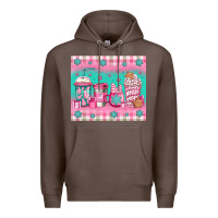 Coffee pink christmas coffee Premium Hoodie - Jasminsmagicworld
