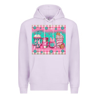 Lilac pink christmas coffee Premium Hoodie - Jasminsmagicworld