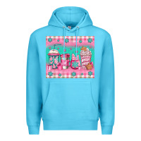 Ocean Blue pink christmas coffee Premium Hoodie - Jasminsmagicworld