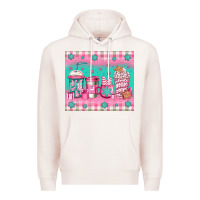 Pale Pink pink christmas coffee Premium Hoodie - Jasminsmagicworld