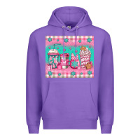 Purple pink christmas coffee Premium Hoodie - Jasminsmagicworld