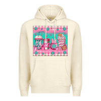 Sandshell pink christmas coffee Premium Hoodie - Jasminsmagicworld