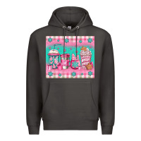 Smoke pink christmas coffee Premium Hoodie - Jasminsmagicworld