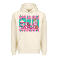 Tofu pink christmas coffee Premium Hoodie - Jasminsmagicworld