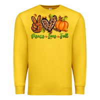 Lemon peace love fall Premium Sweatshirt - Zillion Design Studio