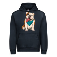 Navy english bulldog Urban Hoodie - Artiststas