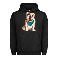 Pigment Black english bulldog Urban Hoodie - Artiststas