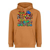 Think Before You Judge Autism Heavyweight Hoodie | Teevron