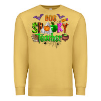 Antique Gold one spooky teacher Premium Sweatshirt - Zillion Design Studio