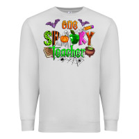 Dove Grey one spooky teacher Premium Sweatshirt - Zillion Design Studio