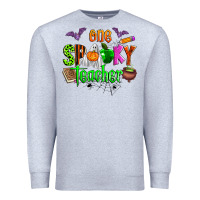 Heather Grey one spooky teacher Premium Sweatshirt - Zillion Design Studio