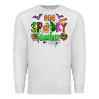 Oatmeal Heather one spooky teacher Premium Sweatshirt - Zillion Design Studio