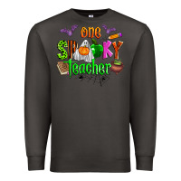 Smoke one spooky teacher Premium Sweatshirt - Zillion Design Studio