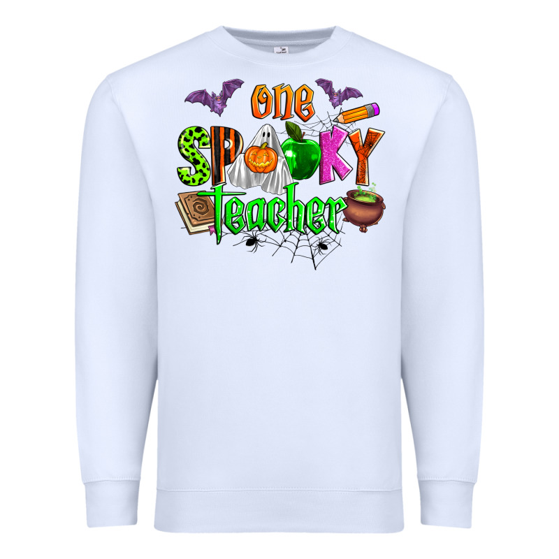 One Spooky Teacher Premium Sweatshirt by Zillion Design Studio | Teevron