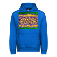 Cobalt mardi gras leopard Urban Hoodie - AdoDesignShop