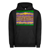 Pigment Black mardi gras leopard Urban Hoodie - AdoDesignShop