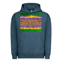 Pigment Midnight Navy mardi gras leopard Urban Hoodie - AdoDesignShop