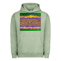 Pigment Oil Green mardi gras leopard Urban Hoodie - AdoDesignShop