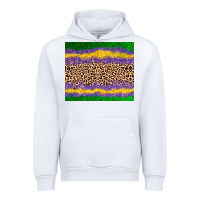 White mardi gras leopard Urban Hoodie - AdoDesignShop