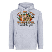 Heather Grey it's the most wonderful time of the year Heavyweight Hoodie - RanaPortraitStore