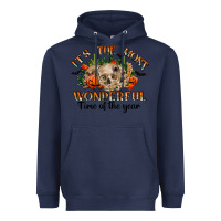 Navy it's the most wonderful time of the year Heavyweight Hoodie - RanaPortraitStore