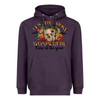 Plum it's the most wonderful time of the year Heavyweight Hoodie - RanaPortraitStore