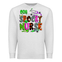 Oatmeal Heather one spooky nurse Premium Sweatshirt - Zillion Design Studio