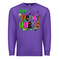 Purple one spooky nurse Premium Sweatshirt - Zillion Design Studio